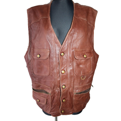 KAMIZELKA MOTOR SKÓRA BAR rozm. XL